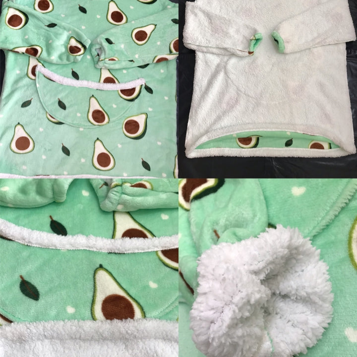 Oversized Hoodie Warm Blankets